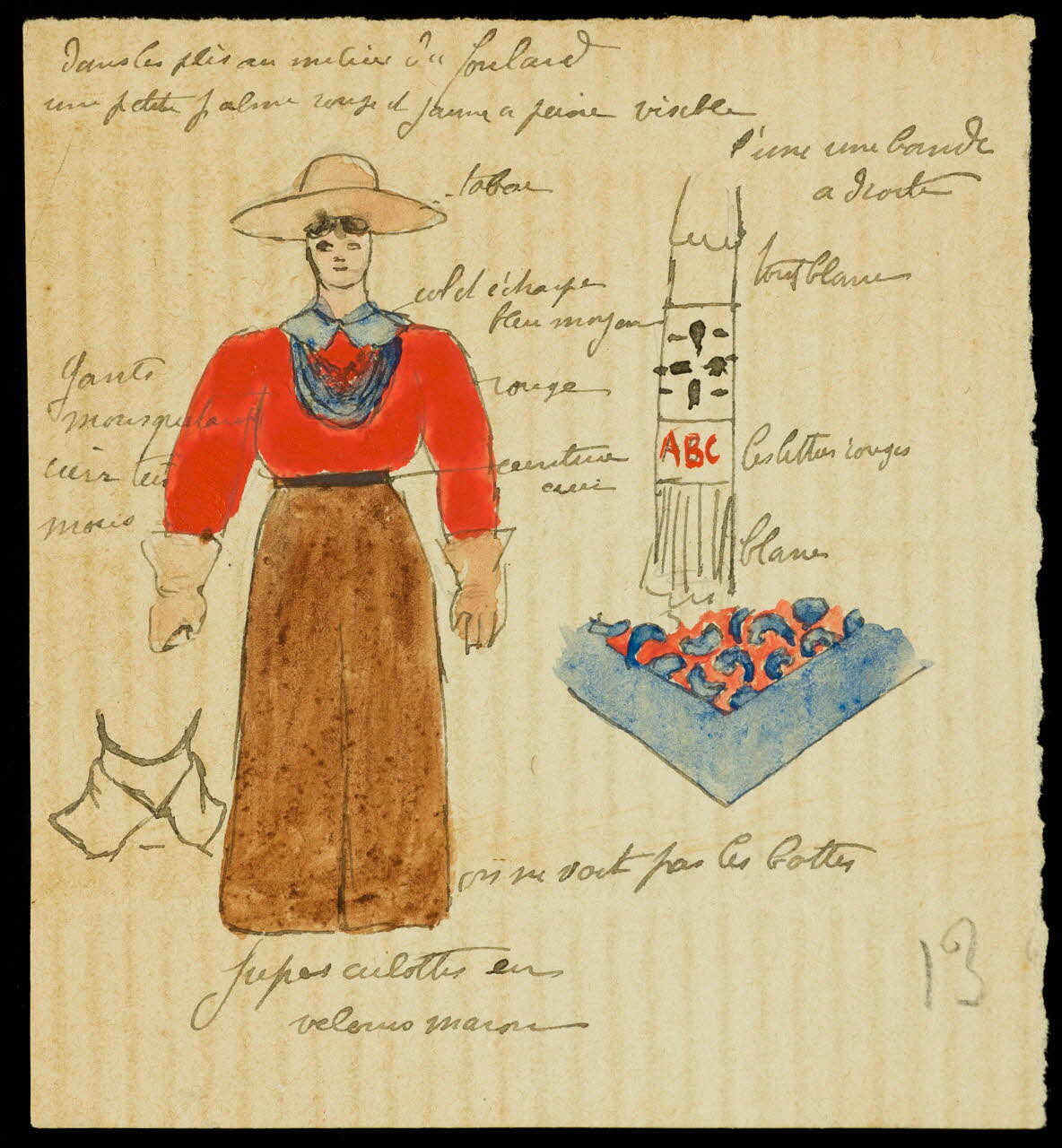 partie d'un ensemble de dessins Miss Cooke 1968.102.1328 Photo Mucem