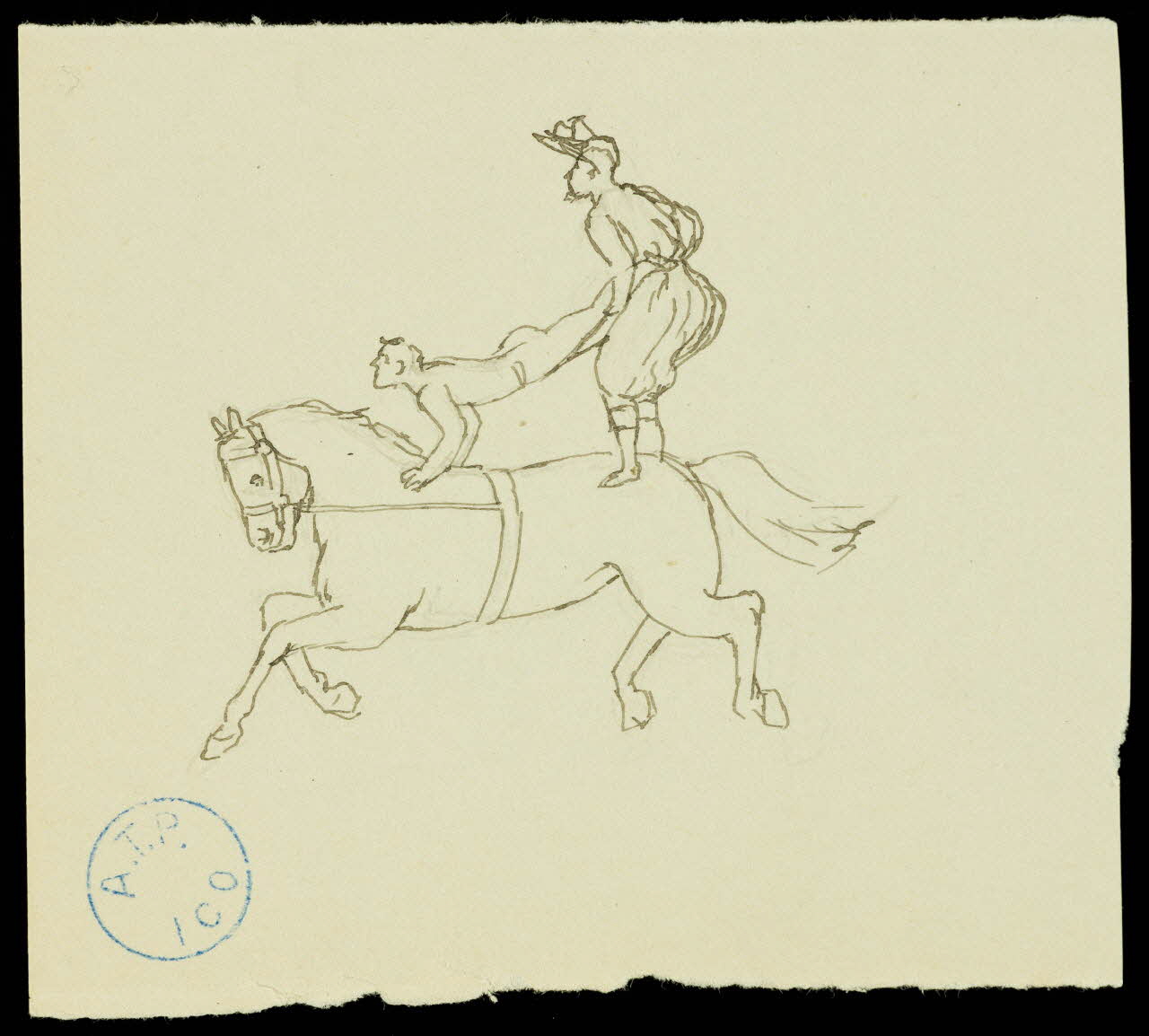 partie d'un ensemble de dessins Les Cooke 1968.102.1331.2 Photo Mucem
