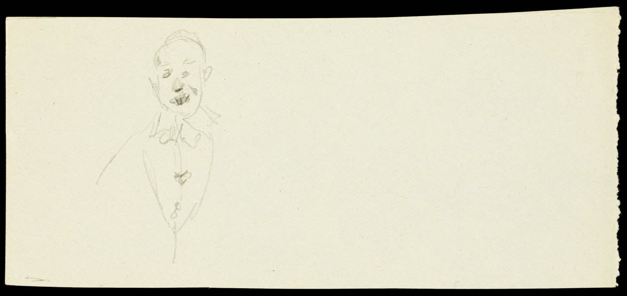 partie d'un ensemble de dessins Esquisse de personnage de cirque 1968.102.1342.3 Photo Mucem