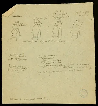 partie d'un ensemble de dessins Carabine 1968.102.1344.1  Photo Mucem