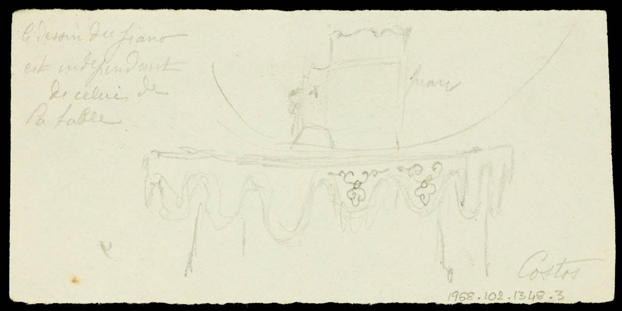 partie d'un ensemble de dessins Esquisse d'animaux de cirque 1968.102.1348.3 Photo Mucem