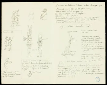 partie d'un ensemble de dessins Les Craddocks 1968.102.1351  Photo Mucem