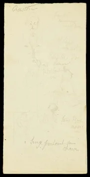 partie d'un ensemble de dessins Craston  Singe portant sa  chaise 1968.102.1364.3 Photo Mucem