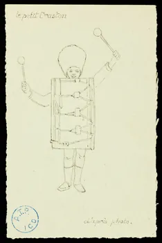 partie d'un ensemble de dessins Le petit Craston  d'après photo. 1968.102.1366  Photo Mucem