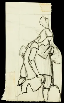 partie d'un ensemble de dessins Jeune musicien 1968.102.1369.2 Photo Mucem