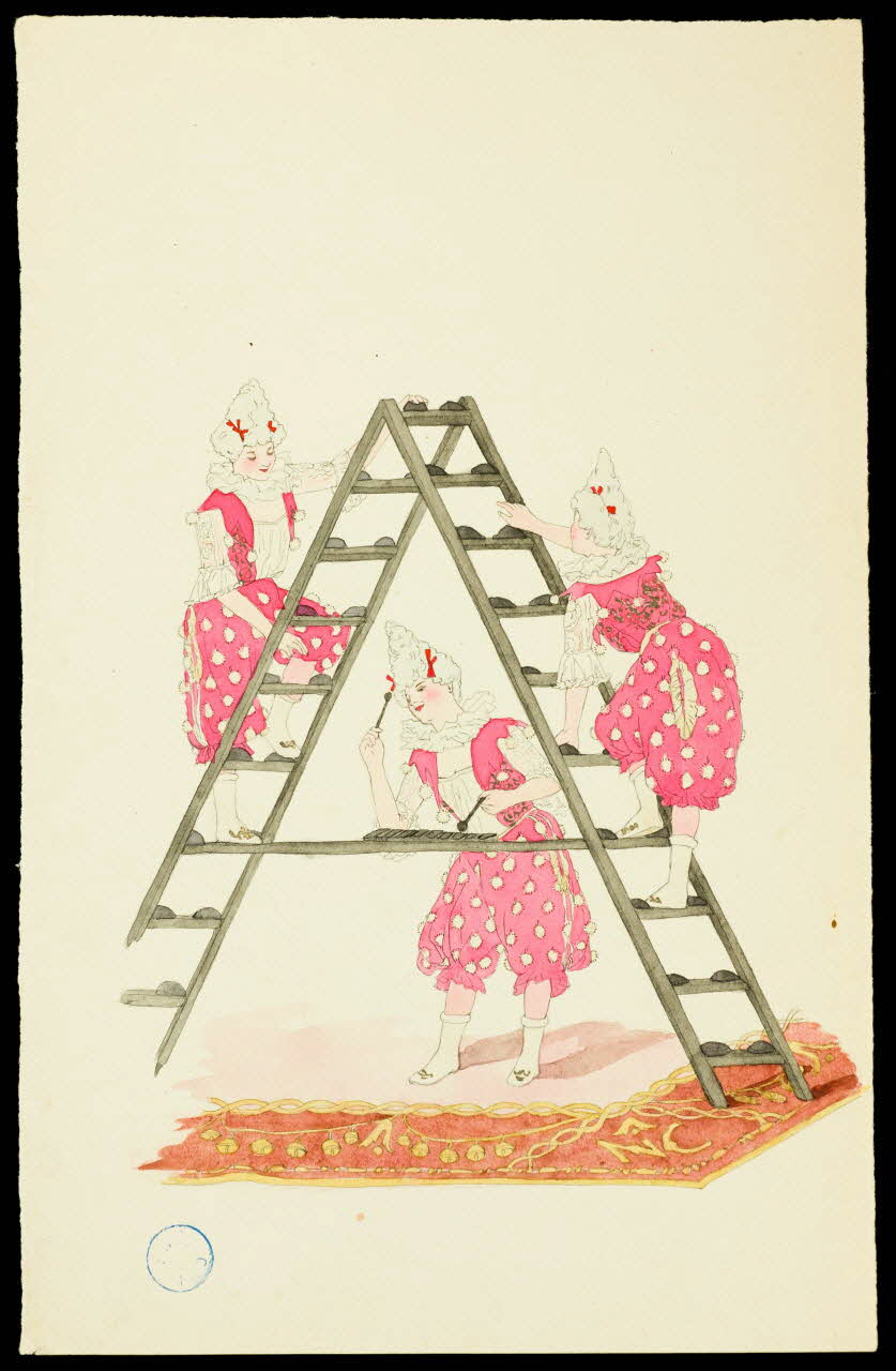partie d'un ensemble de dessins Femmes acrobates 1968.102.1371.4 Photo Mucem