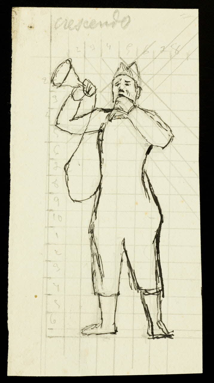 partie d'un ensemble de dessins Crescendo 1968.102.1373.2 Photo Mucem