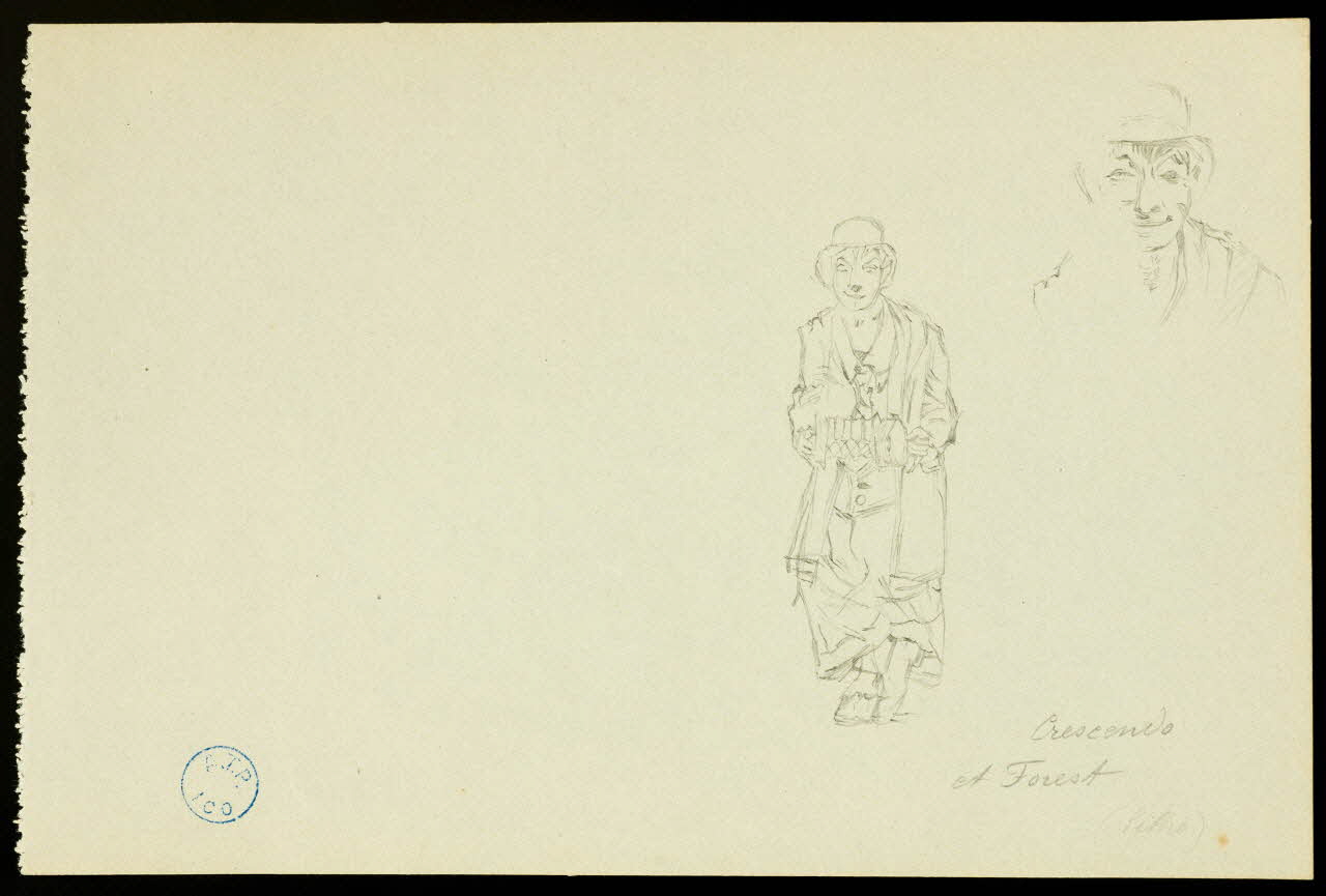 partie d'un ensemble de dessins Crescendo et Forest 1968.102.1373.4 Photo Mucem