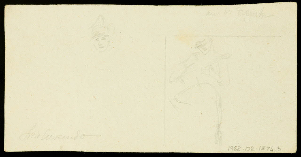 partie d'un ensemble de dessins Les Crescendo 1968.102.1374.3 Photo Mucem