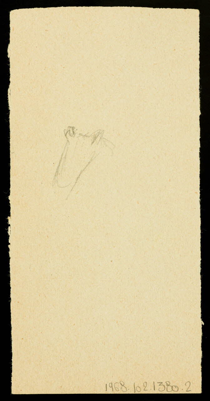partie d'un ensemble de dessins Esquisse de personnage 1968.102.1380.2 Photo Mucem