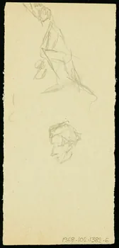 partie d'un ensemble de dessins Figure 1968.102.1382.6 Photo Mucem