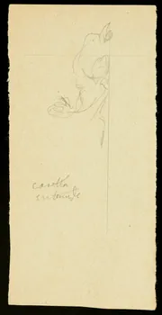 partie d'un ensemble de dessins Esquisse de personnages 1968.102.1383.8 Photo Mucem