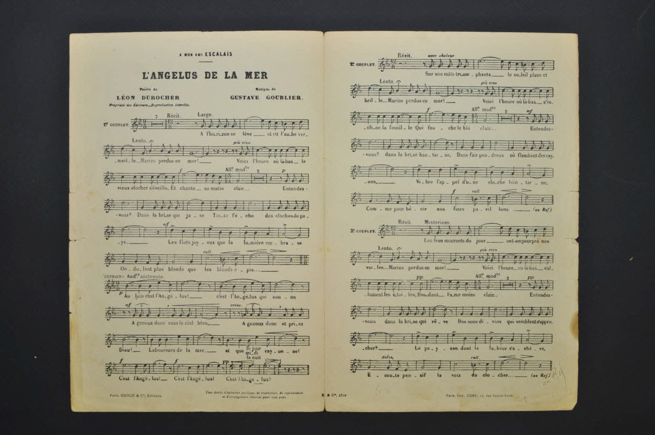 chanson petit format 1966.148.19 Photo Mucem