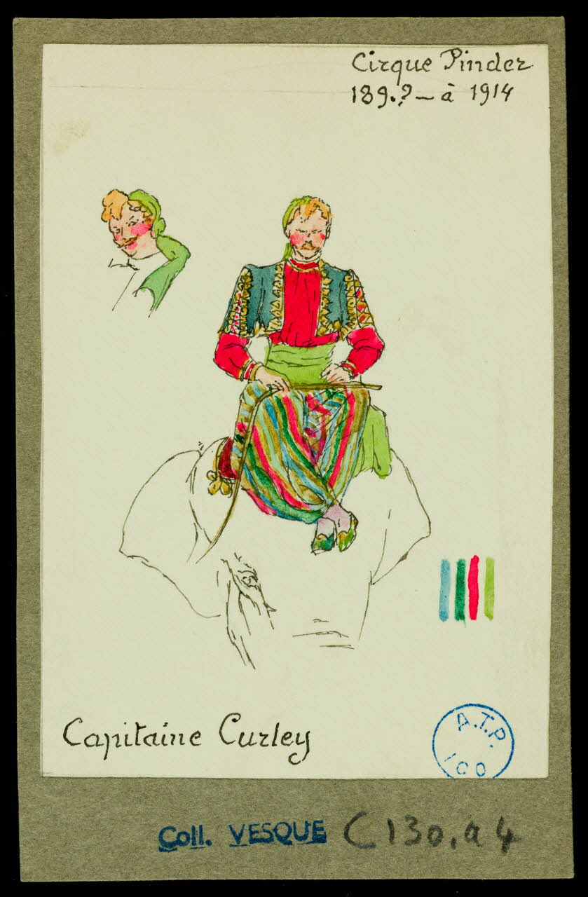 partie d'un ensemble de dessins Capitaine Curley 1968.102.1396.8 Photo Mucem