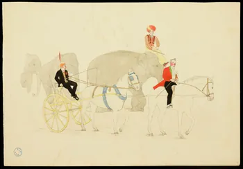 partie d'un ensemble de dessins Cirque Pinder 1968.102.1396.9  Photo Mucem