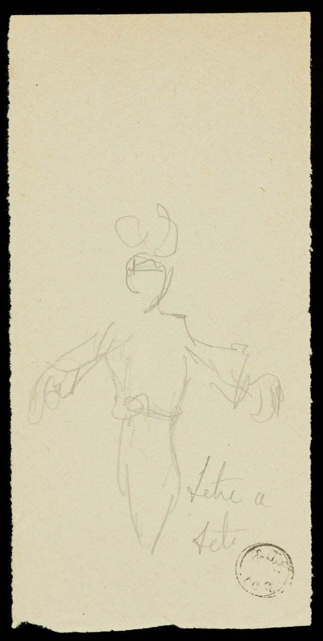 partie d'un ensemble de dessins Dallys 1968.102.1415.6 Photo Mucem