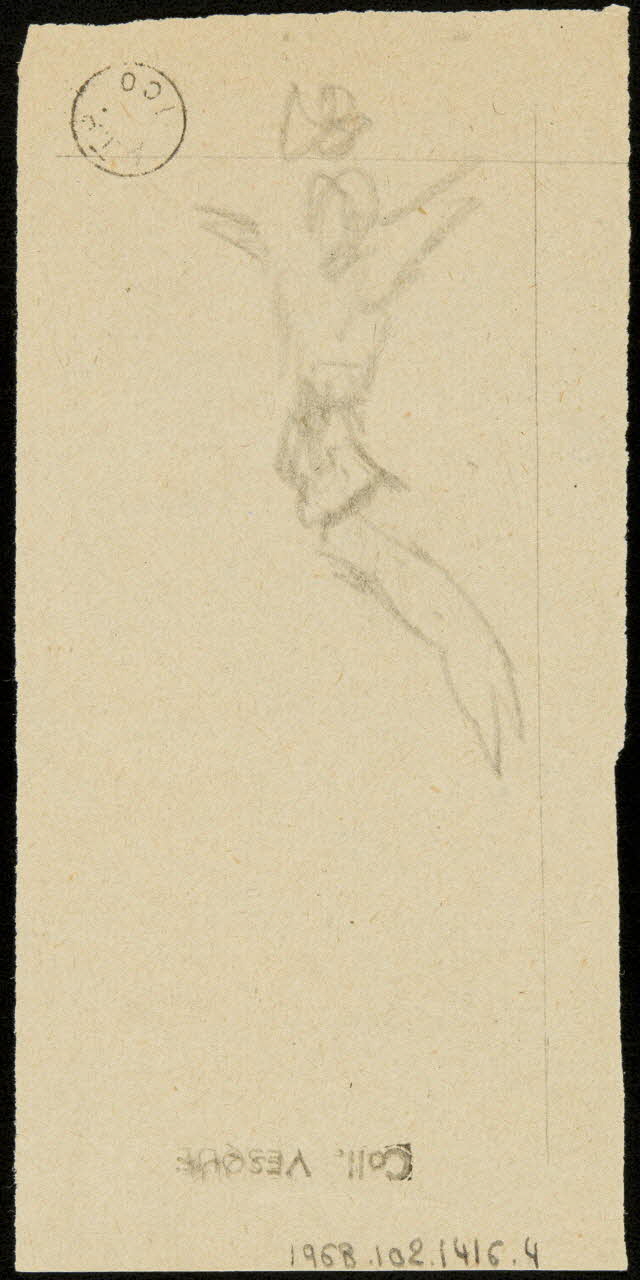 partie d'un ensemble de dessins Esquisse de décor de cirque 1968.102.1416.4 Photo Mucem