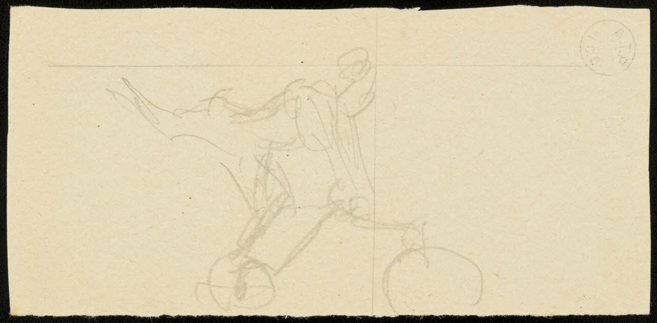 partie d'un ensemble de dessins Esquisses d'artistes de cirque 1968.102.1420.4 Photo Mucem