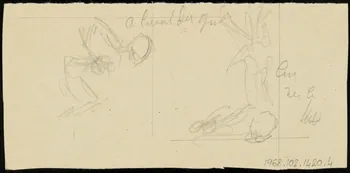 partie d'un ensemble de dessins Esquisses d'artistes de cirque 1968.102.1420.4  Photo Mucem