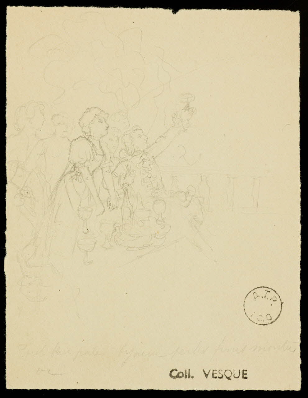 partie d'un ensemble de dessins Spectateur 1968.102.1423.13 Photo Mucem