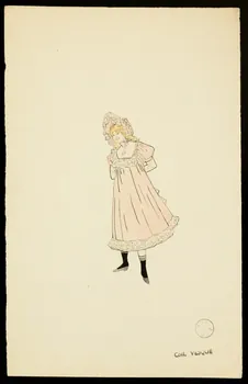 partie d'un ensemble de dessins Femme en costume paysan 1968.102.1423.18  Photo Mucem