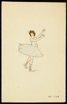 partie d'un ensemble de dessins Danseuse 1968.102.1423.20  Photo Mucem