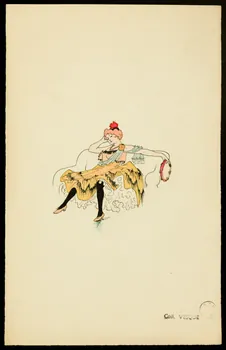 partie d'un ensemble de dessins Danseuse assoupie 1968.102.1423.36 Photo Mucem
