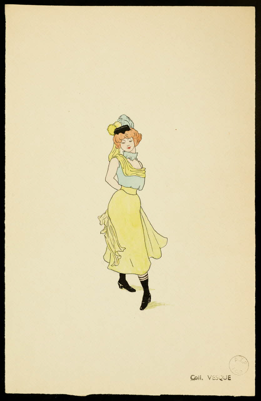 partie d'un ensemble de dessins Danseuse 1968.102.1423.40 Photo Mucem