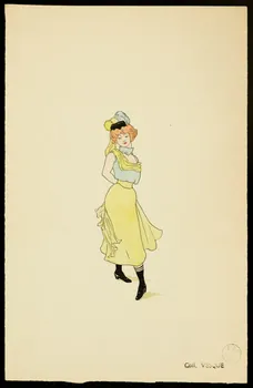 partie d'un ensemble de dessins Danseuse 1968.102.1423.40  Photo Mucem