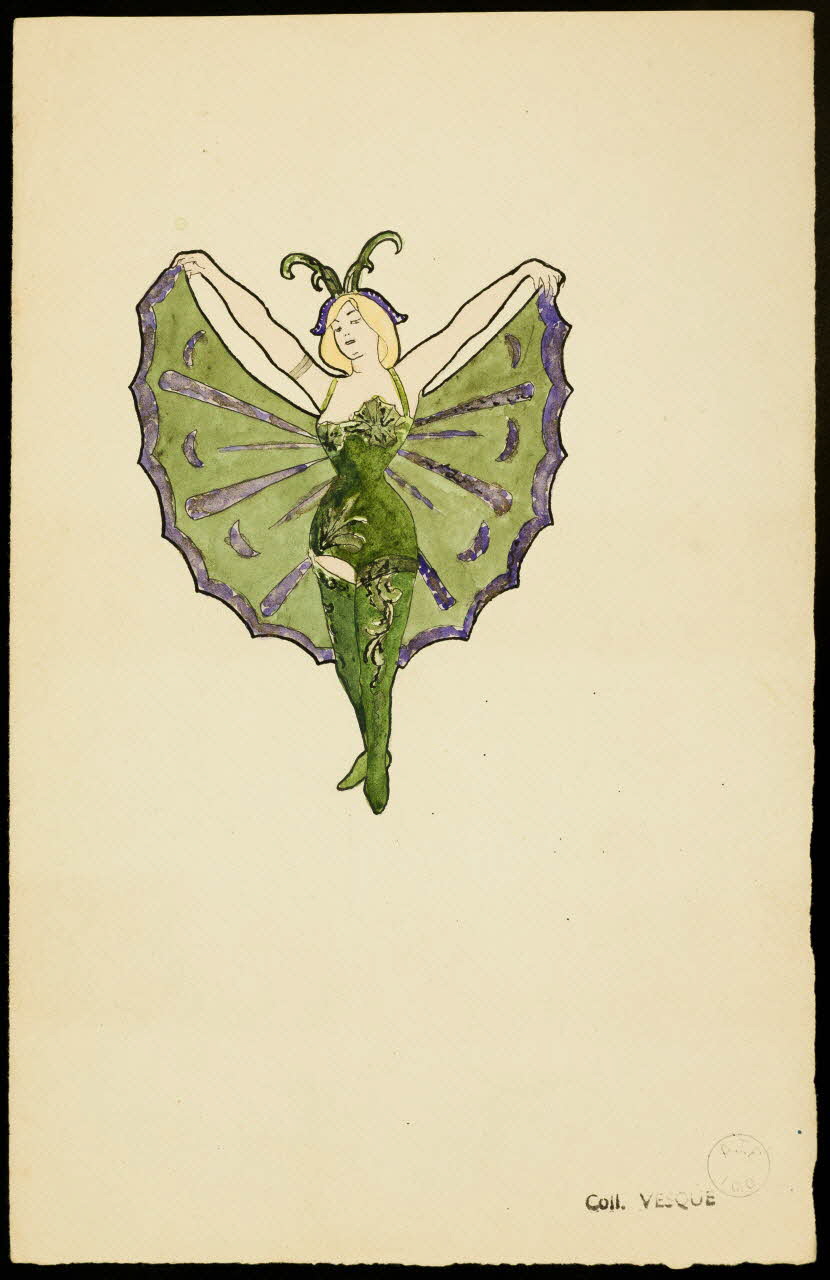 partie d'un ensemble de dessins Danseuse en costume de scène 1968.102.1423.41 Photo Mucem