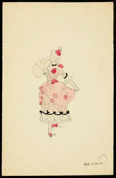partie d'un ensemble de dessins Danseuse en costume de scène 1968.102.1423.50 Photo Mucem