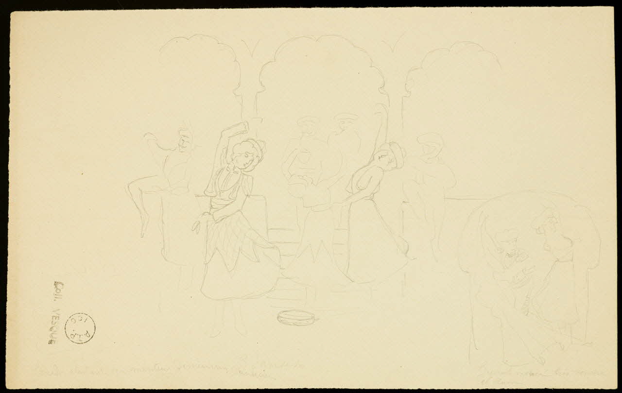 partie d'un ensemble de dessins 3 danses 1968.102.1423.55 Photo Mucem