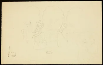 partie d'un ensemble de dessins 3 danses 1968.102.1423.55 Photo Mucem