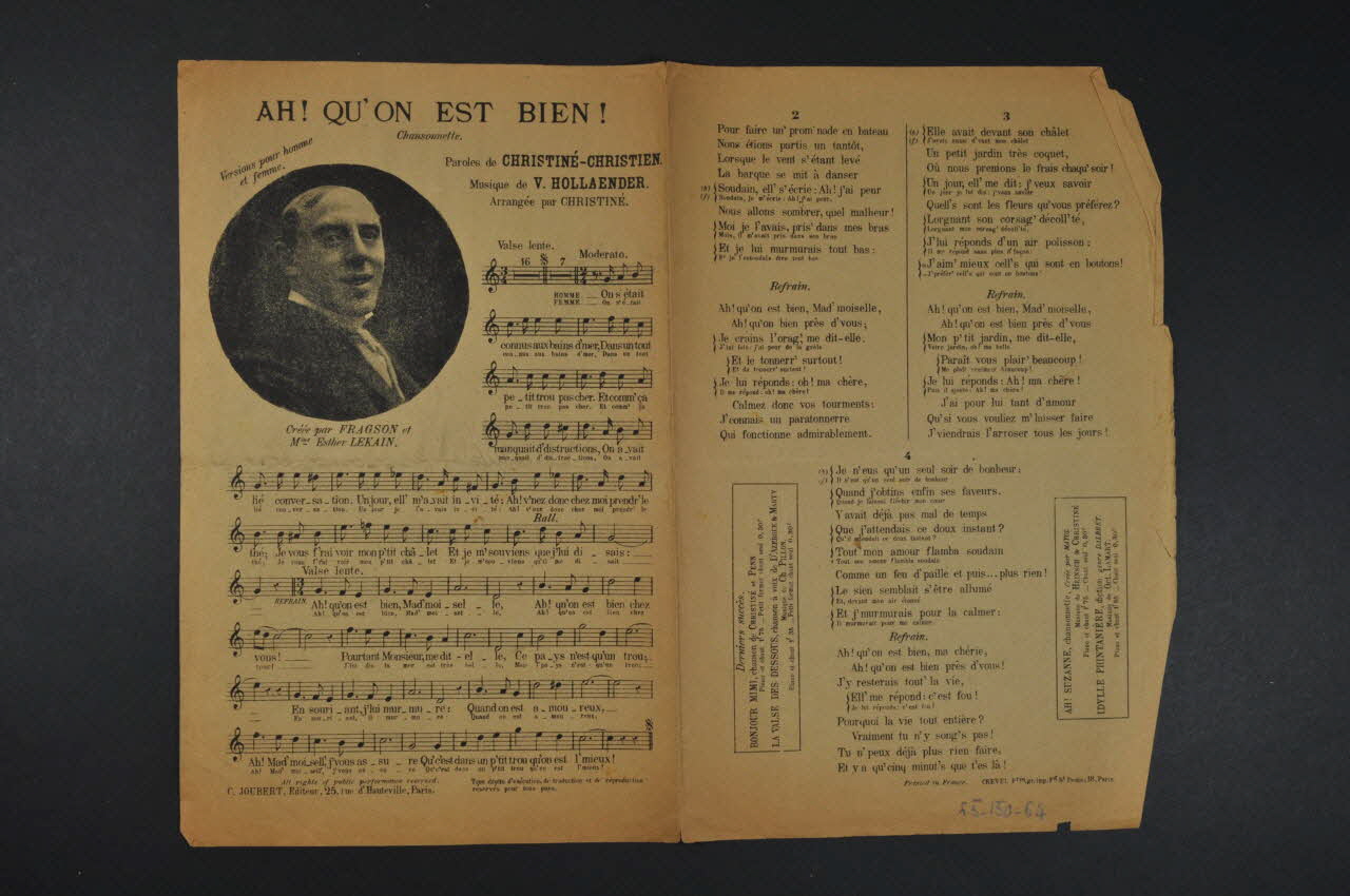 partition de musique petit format 1965.150.64 Photo Mucem