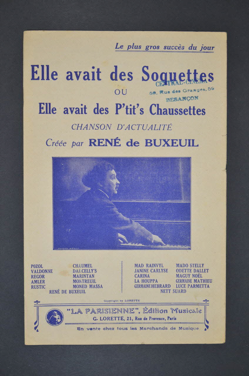 chanson petit format 1966.148.33 Photo Mucem