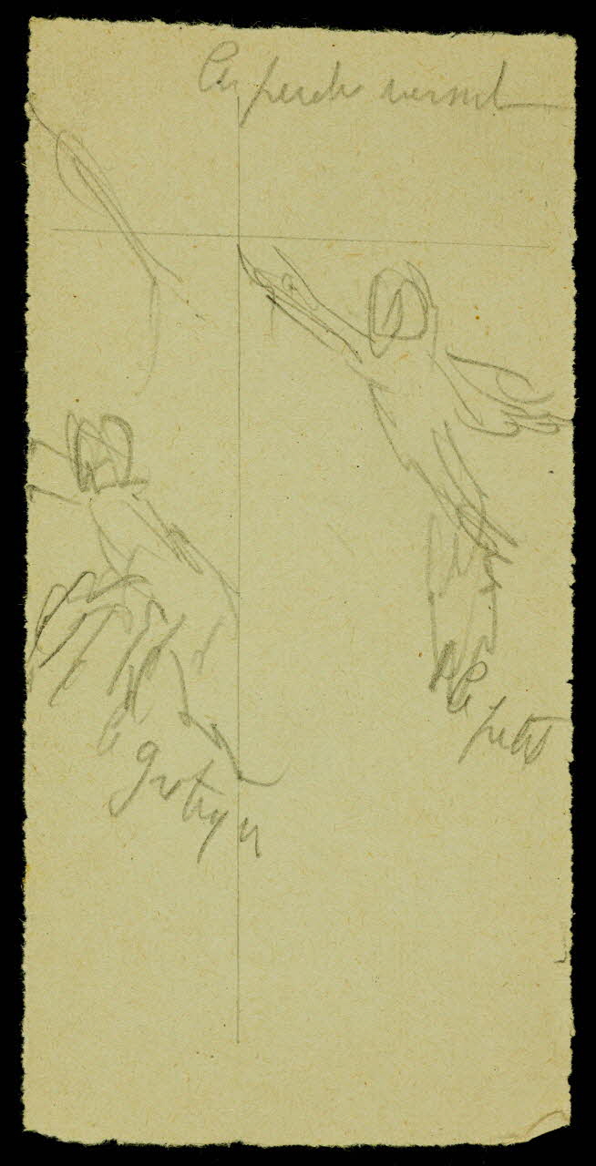 partie d'un ensemble de dessins Piano et chaise 1968.102.1436.7 Photo Mucem
