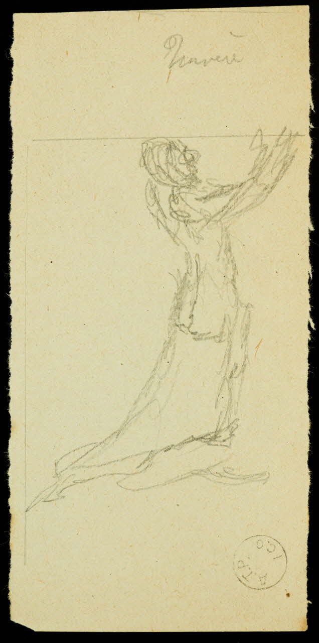 partie d'un ensemble de dessins Esquisses de personnages 1968.102.1438.16 Photo Mucem