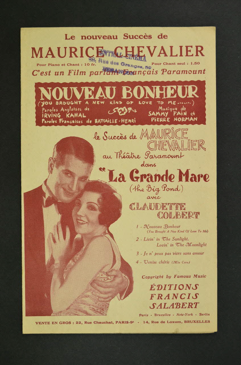 chanson petit format 1966.148.35 Photo Mucem