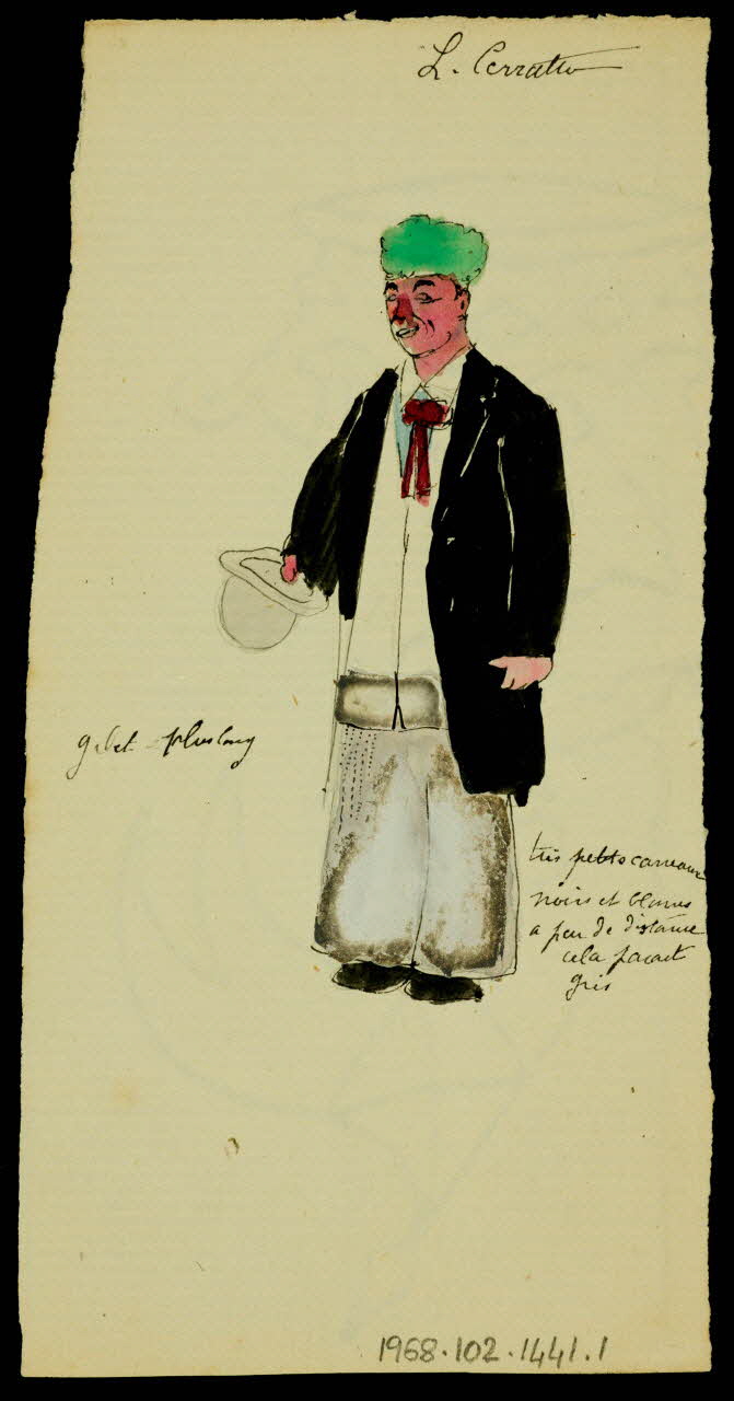 partie d'un ensemble de dessins L. Cerratto 1968.102.1441.1 Photo Mucem