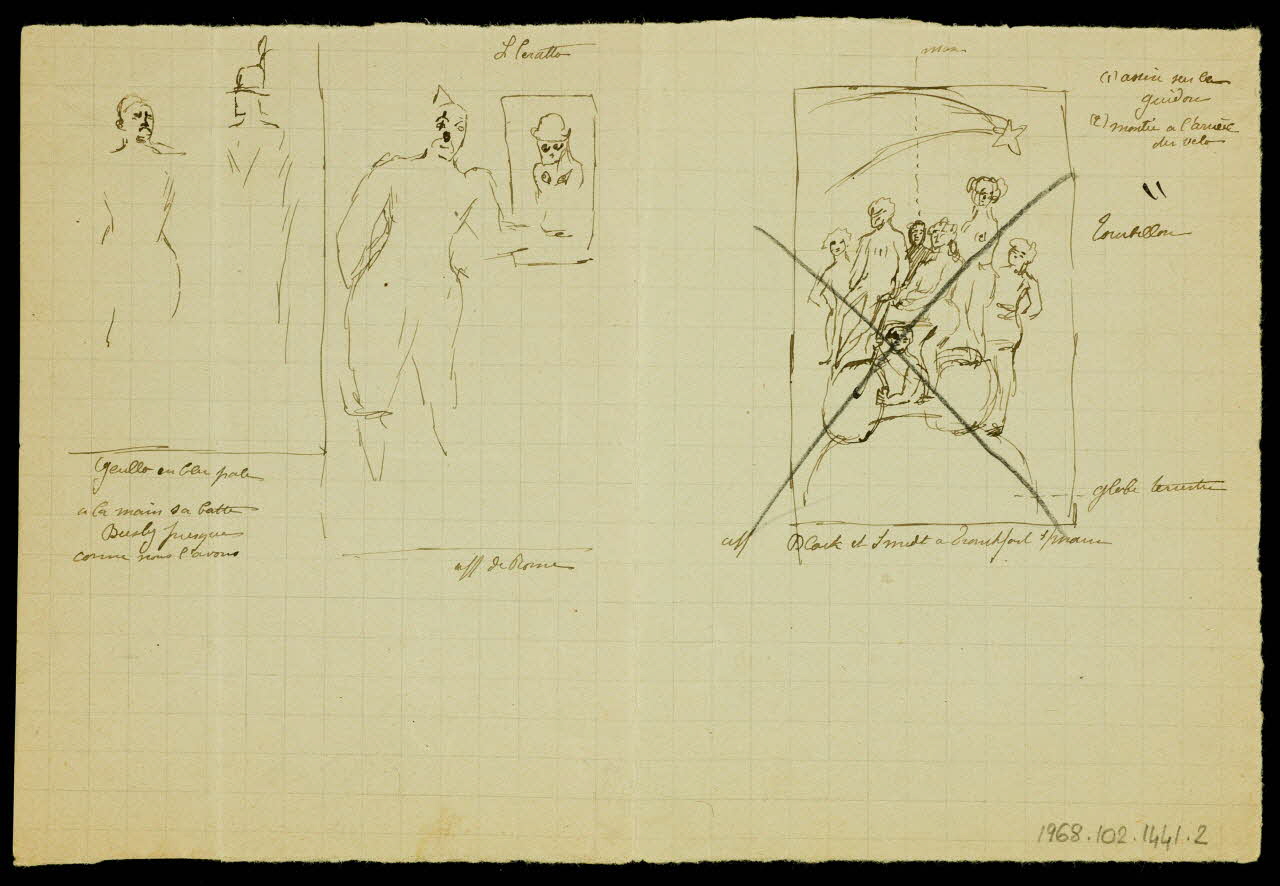 partie d'un ensemble de dessins L. Ceratto 1968.102.1441.2 Photo Mucem