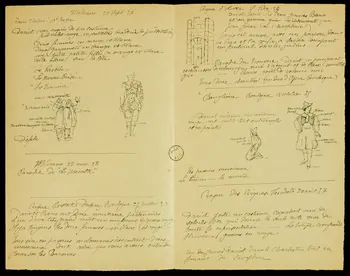 partie d'un ensemble de dessins Clown 1968.102.1442 Photo Mucem
