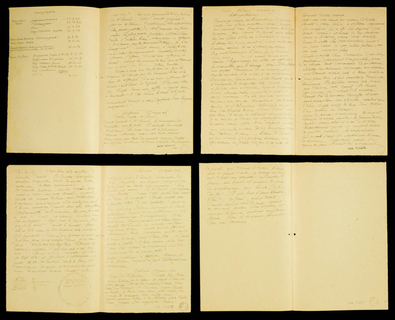 partie d'un ensemble de dessins Dariot et Ceratto 1968.102.1443.1/4 Photo Mucem