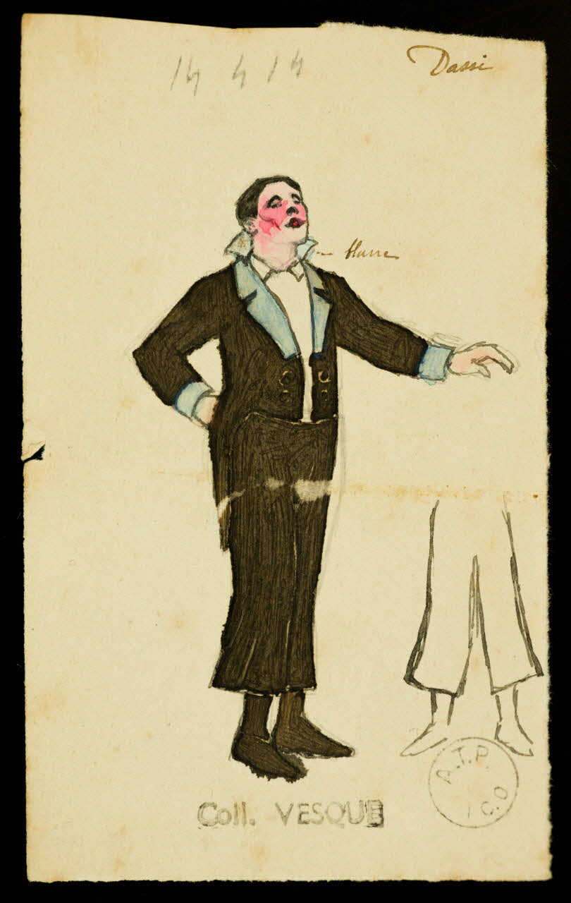 partie d'un ensemble de dessins Dassi 1968.102.1446.1 Photo Mucem