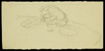 partie d'un ensemble de dessins Cycliste 1968.102.1447.6  Photo Mucem
