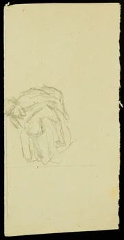 partie d'un ensemble de dessins Cycliste un pied à terre 1968.102.1447.7  Photo Mucem
