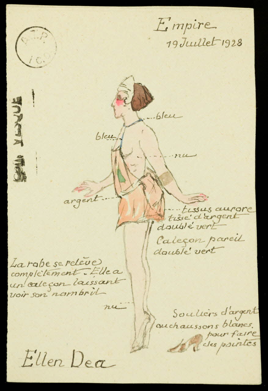 partie d'un ensemble de dessins Ellen Dea 1968.102.1450 Photo Mucem