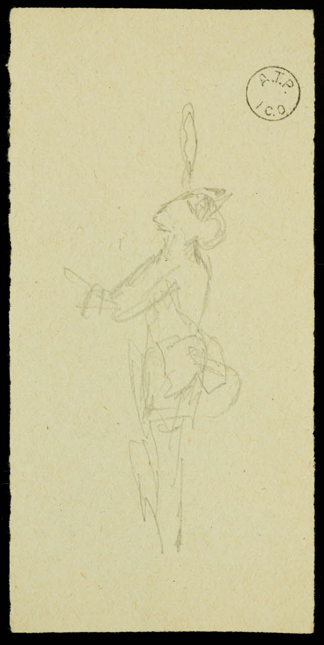 partie d'un ensemble de dessins Esquisses de jongleurs 1968.102.1451.2 Photo Mucem