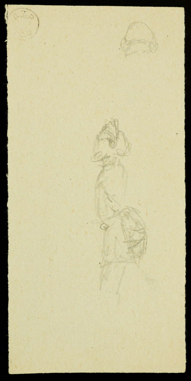 partie d'un ensemble de dessins Esquisses de personnages 1968.102.1451.3 Photo Mucem