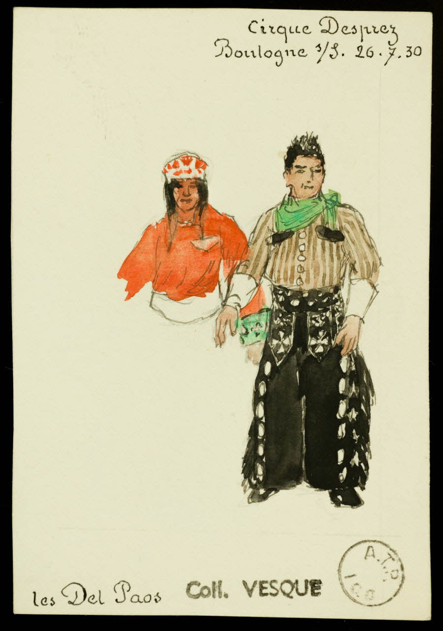 partie d'un ensemble de dessins Les Del Paos 1968.102.1469.2 Photo Mucem