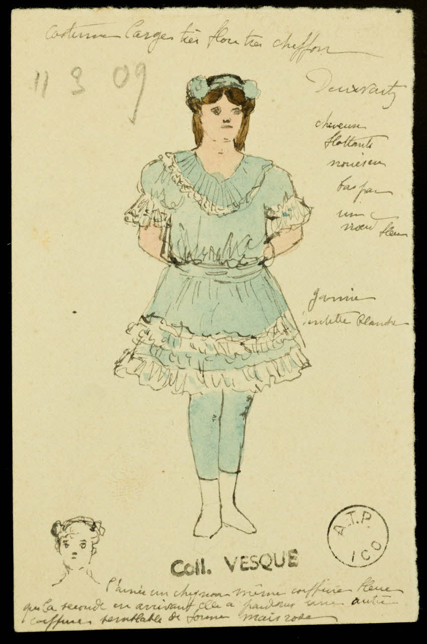 partie d'un ensemble de dessins Denwartz 1968.102.1472.3 Photo Mucem